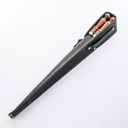 A set of skewers 670*12*3 mm in a black leather case в Хабаровске