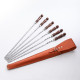 A set of skewers 670*12*3 mm in an orange leather case в Хабаровске