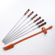 A set of skewers 670*12*3 mm in a leather quiver в Хабаровске