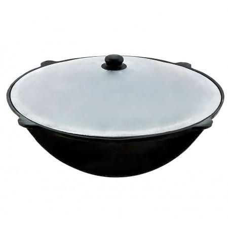 Uzbek cast iron cauldron 22 l round bottom в Хабаровске