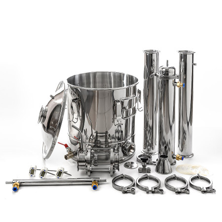 Packed distillation column 30/350/t with CLAMP 3 inches в Хабаровске