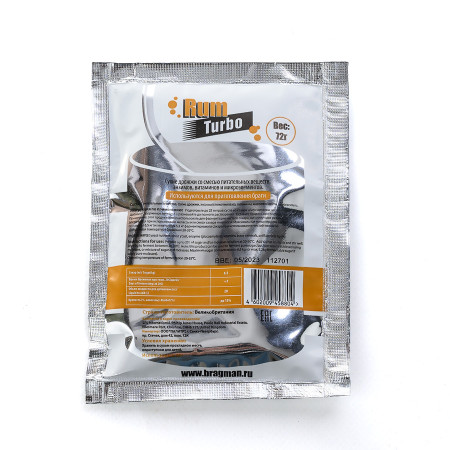 Turbo yeast alcohol BragMan "RUM TURBO" (72 gr) в Хабаровске