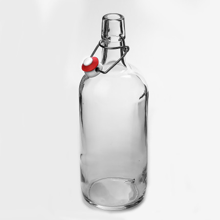 Бутылка бесцветная бугельная 1 литр в Хабаровске