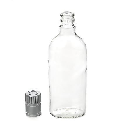Bottle "Flask" 0.5 liter with gual stopper в Хабаровске